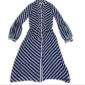 Michael Kors Stripes Longsleeves Dress